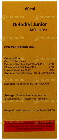 Delodryl Junior Syrup 60Ml Delodryl Junior Syrup 60Ml